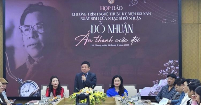 Hải Phòng: Giới thiệu Chương trình nghệ thuật Kỷ niệm 103 năm Ngày sinh của cố Nhạc sĩ Đỗ Nhuận: “Đỗ Nhuận – Âm thanh cuộc đời” – Cây đại thụ trong nền âm nhạc Việt Nam