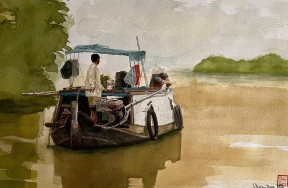 Họa sĩ Nguyễn Hồng Quân - Lung linh một miền sông nước - 3