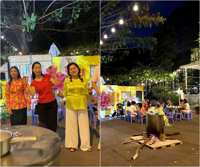 Sao Việt gói bánh chưng: NSND Trịnh Kim Chi nhảy múa bên nồi bánh, Minh Hằng "gây bão" khi tự khen - 5