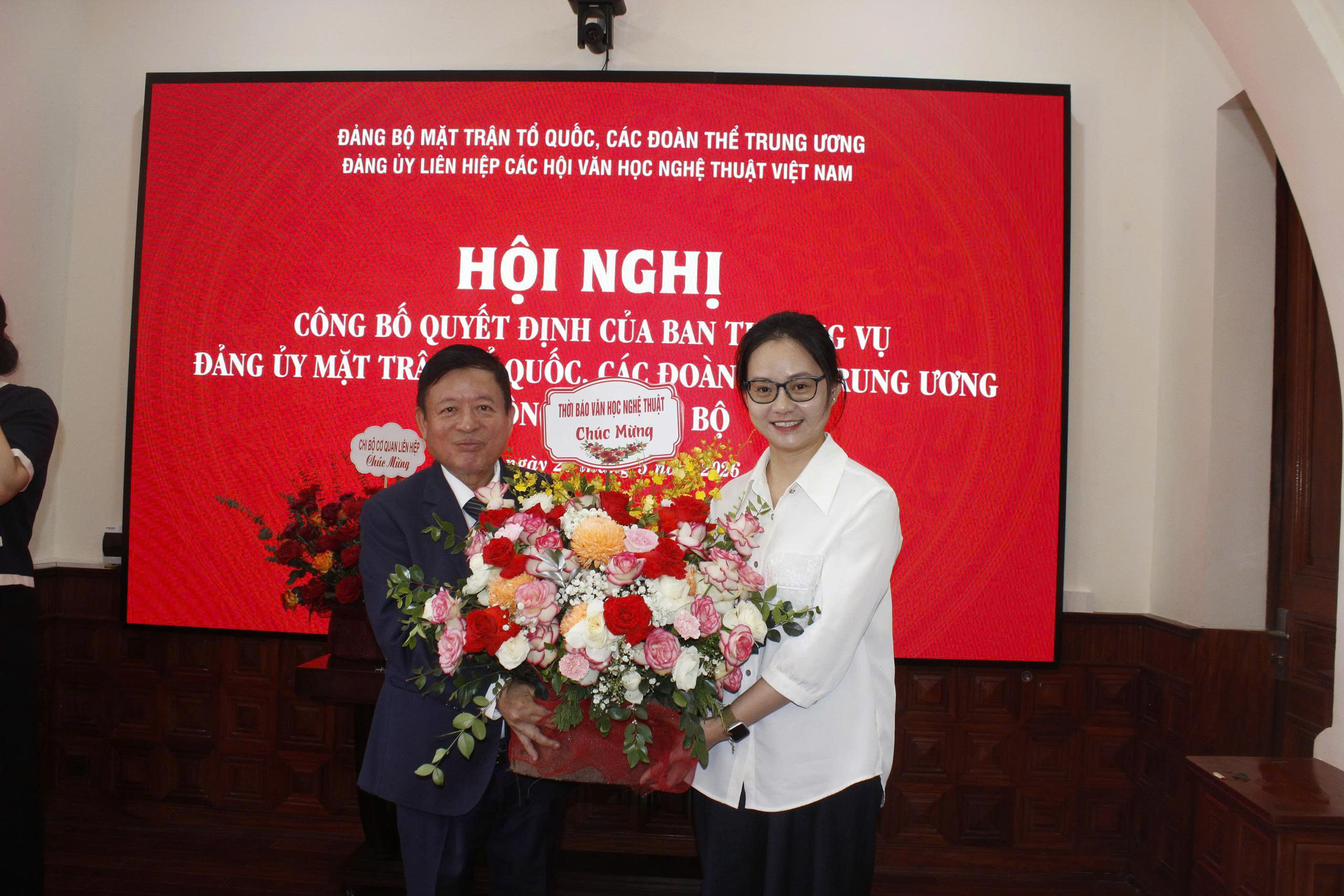 Công bố Quyết định của Ban Thường vụ Đảng ủy Mặt trận Tổ quốc, các đoàn thể Trung ương về công tác cán bộ đối với Bí thư Đảng ủy Liên hiệp các Hội VHNT Việt Nam nhiệm kỳ 2025-2030  - 9