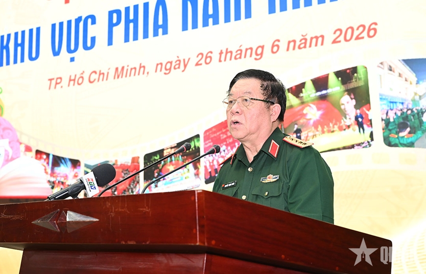 Đại tướng Nguyễn Trọng Nghĩa chủ trì gặp mặt đại biểu văn nghệ sĩ khu vực phía Nam - 3