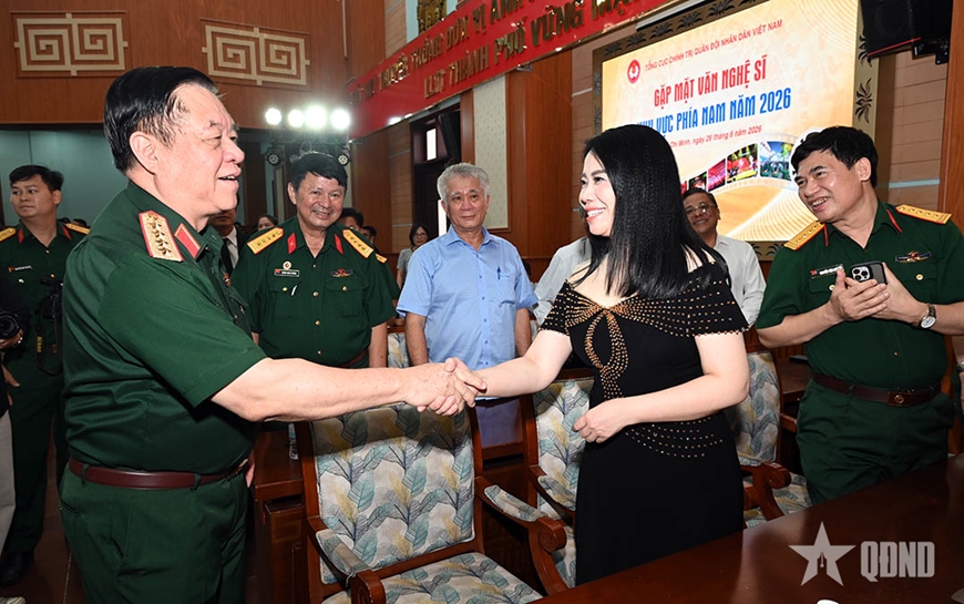 Đại tướng Nguyễn Trọng Nghĩa chủ trì gặp mặt đại biểu văn nghệ sĩ khu vực phía Nam - 5