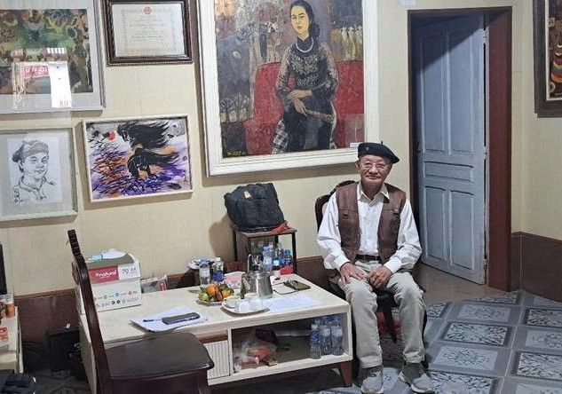 Họa sĩ, nhà giáo Nguyễn Trọng Hiệp người tận tâm với nghề - 1