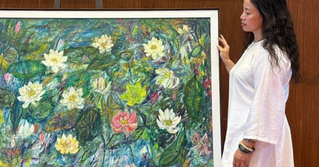 Họa sĩ Lê Thu Huyền – hội họa vượt ra ngoài ranh giới của hình tượng và trừu tượng