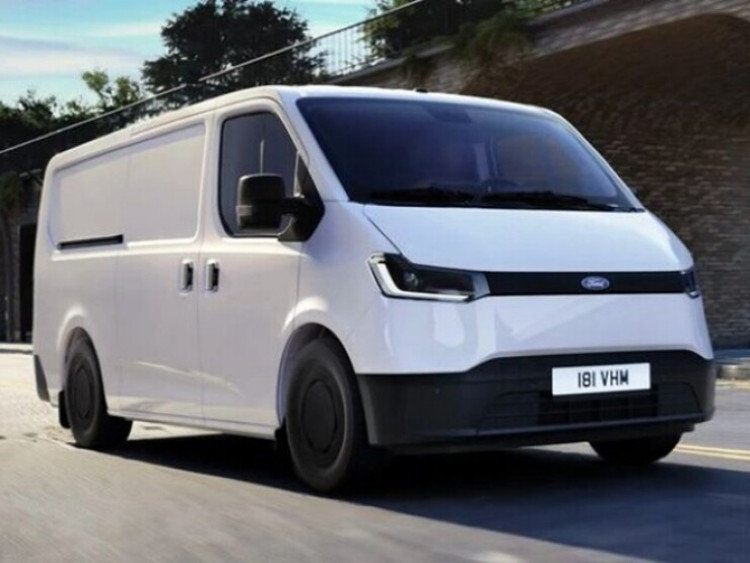 Ford Transit EV lộ diện hình ảnh đầu tiên