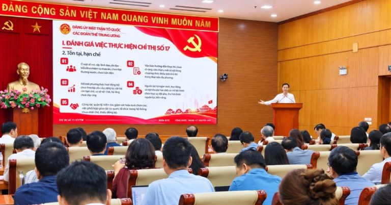 Đảng bộ MTTQ, các đoàn thể TW quán triệt chỉ thị mới của Đảng, lấy kết quả công việc làm thước đo