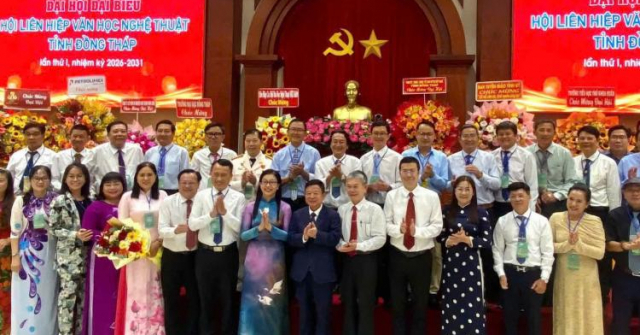 Đại hội đại biểu Hội Liên hiệp Văn học Nghệ thuật tỉnh Đồng Tháp lần thứ I: Kết nối dòng chảy văn hóa, khơi mở không gian sáng tạo vùng đất “Sen Hồng”